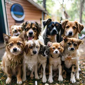 adoção de cães e gatos resgatados