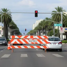 interdições na Avenida São Carlos