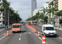 interdição de faixas na SP-310