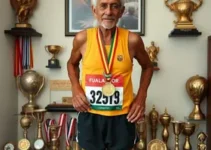 corredor de 74 anos