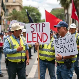 greve em São Carlos