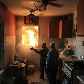 queimaduras na cozinha