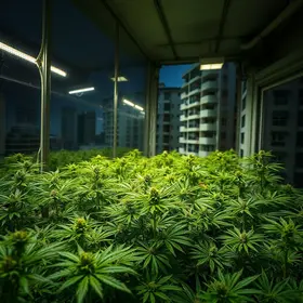 plantação de maconha