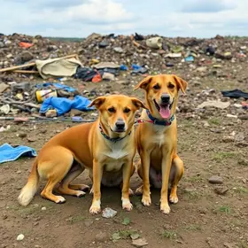 cães abandonados