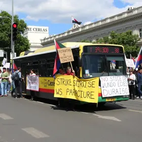 greve do transporte coletivo em São Carlos