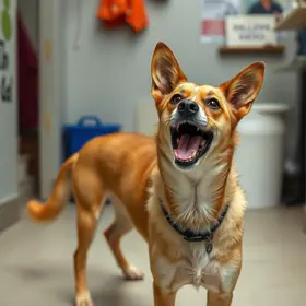 cão abandonado