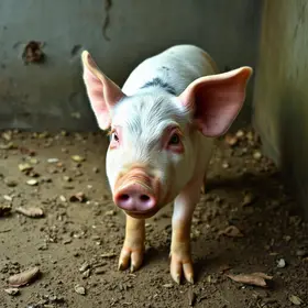 dono de 142 porcos abandonados