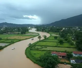 temporal no interior de SP